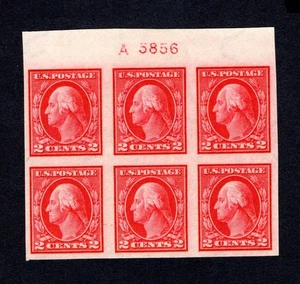 USA Scott # 409 "A" Plate Block of 6 VF OG HR US Stamps - Picture 1 of 2