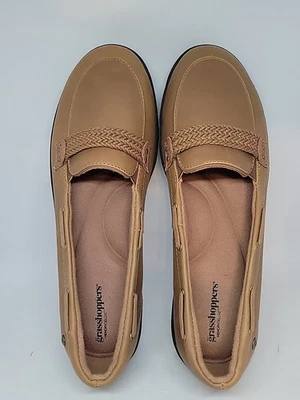 Grasshoppers Keds женские туфли Sz 9W Виндзор кожи коричневый поскользнуться на EH62212 NIB - Изображение 1 из 4