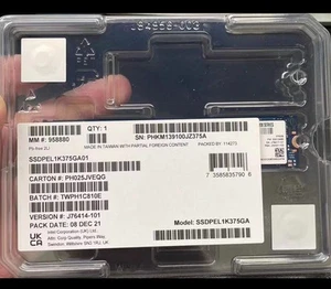 *NEW*INTEL 375GB SSD DC P4801X OPTANE M.2 22110 PCIE X4 SSDPEL1K375A01 60DWPD - Afbeelding 1 van 2