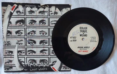 THE LAST WORDS Animal World 7" Vinyl 1979 UK Punk Rough Trade Records RT 022 — 第 1/4 张图片