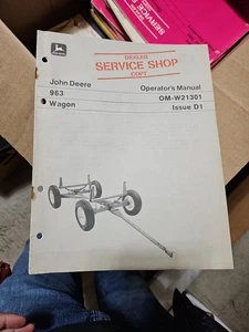 John Deere 963 Wagon Operator's Manual OM-W21301 Issue D1 Guide Bin MR - Picture 1 of 3