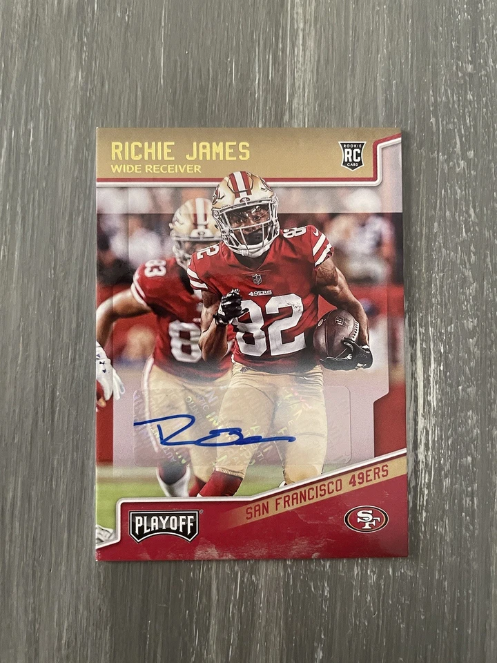 2018 Panini Playoff Rookies Auto Richie James #266 Rookie Auto RC - Image 1 of 2