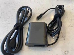 Genuine Dell Type C USB-C Charger Adapter 45W LA45NM150 For ChromeBook Latitude - Picture 1 of 5