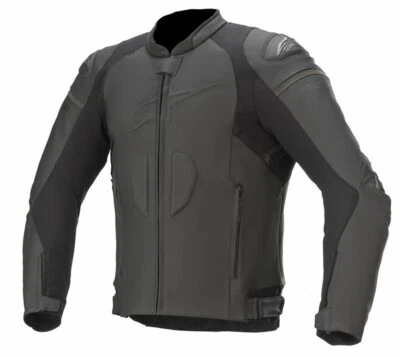 Alpinestars GP Plus R V3 Leather Motorcycle/Motorbike Jacket - Black / Black - Image 1 of 2