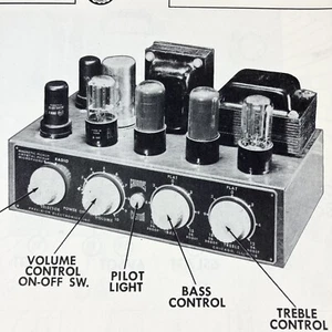 1953 Grommes Amp 50PG2 Service Wire Schematic Repair Manual Sam’s Photofact Vtg - Picture 1 of 2