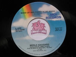 Merle Haggard: Make Up & Faded Blue Jeans / Love Me 45 RPM VG+ w/ MCA Slv (T6) - Picture 1 of 2