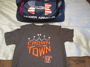 NEW Boys UNDER ARMOUR BASEBALL SF GIANTS 2014 NL CHAMPS Gray YMD FREE SHIP! - Picture 1 of 5