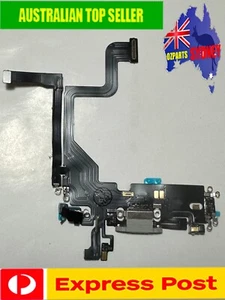 ORIGINAL iPhone 13 Pro Charge Charging Port Connector with Flex Mic Audio BLACK - Picture 1 of 9