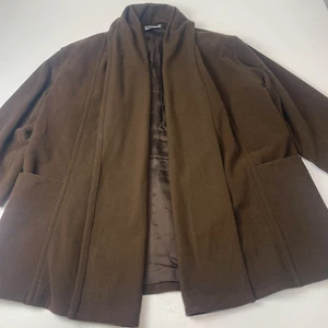 Women’s LUISA SPAGNOLI Wool Cloak - Coat / Brown / Medium - Picture 1 of 5