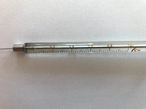 1 uL Gas Chromatography Microliter Syringe Agilent, Shimadzu, HP, Vairan, GC - Picture 1 of 3