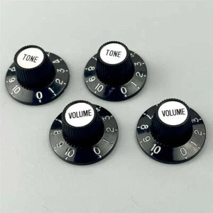 Jazzmaster Vintage Witch Hat Knob Black Knobs Guitar Knobs For Gibson SG LP - Picture 1 of 3