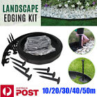 10-50m Fence Landscape Flexible Garden Edging Lawn Grass Border Edge + Peg Nails