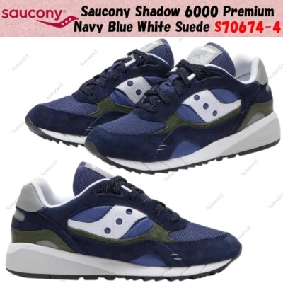 Saucony Shadow 6000 Premium Azul Marino Blanco Gamuza S70674-4 Hombres Talla - Imagen 1 de 4