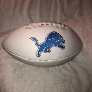 New Detroit Lions NFL Autograph Series Full Size White Football Go Lions - Picture 1 of 5