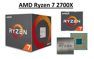 AMD Ryzen 7 2700X Octa Core Processor 3.7 - 4.3 GHz, Socket AM4, 105W CPU - Image 1 of 4