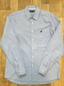 Camisa para hombre Lyle & Scott Heritage a rayas azules talla grande. A8 informal de manga larga - Imagen 1 de 11