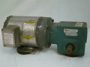 Baldor industrial Washdown Motor 3/4HP 230/460V Mounted Dodge Gear Reducer - Picture 1 of 12