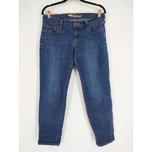 Jeans skinny Old Navy The Boyfriend vita media lavaggio medio colore Via Lattea taglia 6 - Foto 1 di 7