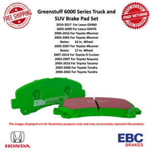 EBC Greenstuff Truck/SUV Brake Pad Front For Toyota 4Runner / FJ Cruiser & Lexus - Picture 1 of 5