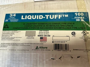 Flüssiger Tuff Conduit 3/4" 100 Fuß. 30M 6003-30-00 grau Atkore ️ - Bild 1 von 3