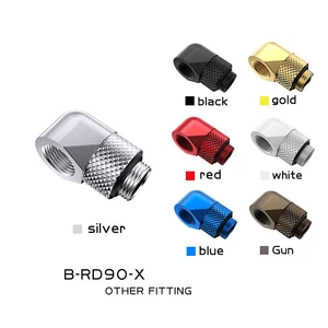 Bykski G1/4" Male To Female 90 Degree Rotary Elbow Water Cooling Fittings - Afbeelding 1 van 13