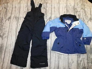 COLUMBIA SKI SNOW SUIT JACKET PANTS BIBS TECTONITE YOUTH GIRL'S BOY'S XXS 4 5 - Picture 1 of 12