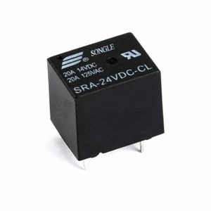 Original 24V Black 20A 5-Pins SONGLE Relay SRA-24VDC-CL T74 - Picture 1 of 2