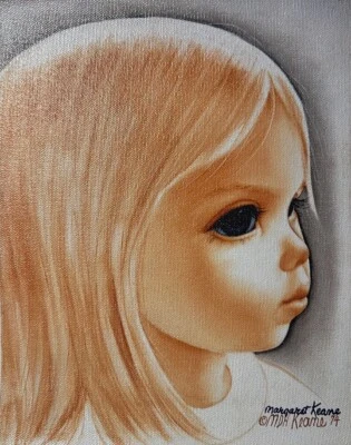 Impresión firmada sobre lienzo "Goldie" de Margaret Keane BIG EYES  Foto 1 de 2