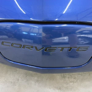 GLOSS BLACK 1/16 RAISED LETTERS FOR C5 CORVETTE 97-2004 FRONT + REAR US MADE - Picture 1 of 15
