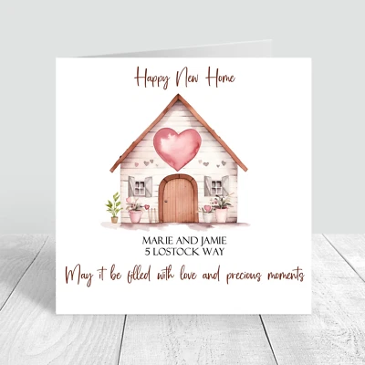 Personalised New Home Card, Congratulations, First Home, Happy New Home,964 - Image 1 of 3