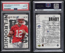 2000 Upper Deck Black Diamond Tom Brady #126 PSA 8 Rookie RC