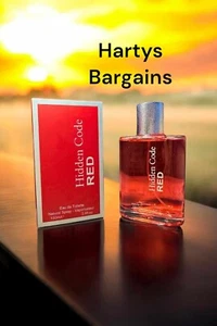 Fine Perfumery Men's Perfume - Hidden Code Red Pour Homme 100ml Eau De Parfum - Picture 1 of 7