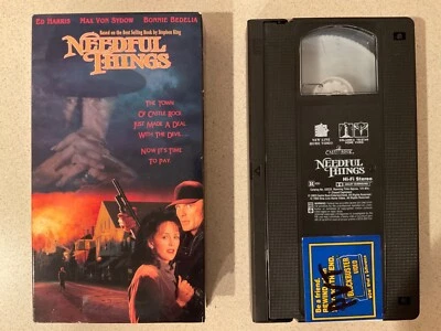 Needful Things (VHS, 1993) Max Von Sydow, Ed Harris, Bonnie Bedelia  - Image 1 of 3