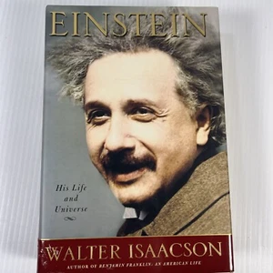 Einstein His Life and Universe by Walter Isaacson Biography Hardcover) HCDJ - Imagen 1 de 11