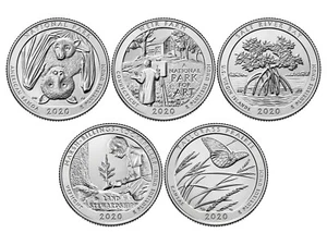 2020 D American The Beautiful National Park Quarters Coins Money US Mint Rolls - Picture 1 of 7