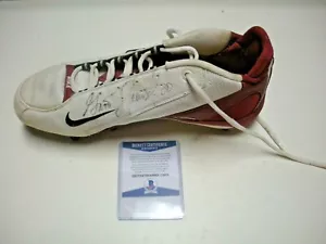 GARRISON HEARST SANFRANCISCO 49ERS, GE BECKETT/CERTIFICADO DE AUTENTICIDAD FIRMADO JUEGO ZAPATO USADO - Imagen 1 de 1