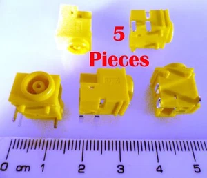 Enchufe de enchufe de alimentación de CC 5,5x1 mm pasador central montaje en PCB 5 piezas OM0571D - Imagen 1 de 2