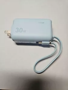 Anker 3-in-1 5K Portable Charger - Blue - Open Box, Flawless, 30W Output, USB-C - Picture 1 of 2