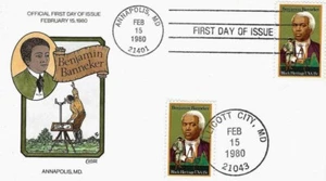 Benjamin Banneker-Scientist #1804 FDC Collins Cachet M3517 - Picture 1 of 1