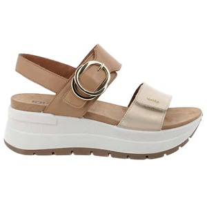 Sandali scarpe aperte con zeppa da donna Igi&Co 7677644 biscotto - Imagen 1 de 3
