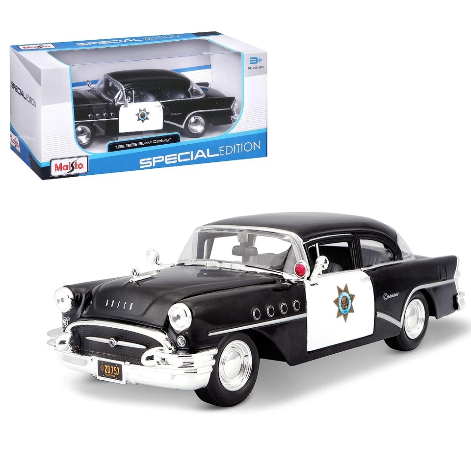 1955 Buick Century Police 1 26 Modellino Auto da Maisto 31295