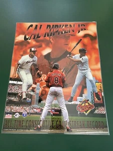 CAL RIPKEN JR. Baltimore Orioles All-Time Games Streak Record 1995 MLB POSTER - Picture 1 of 1