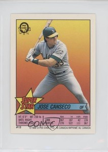 1989 Super Star Sticker Backs Jose Canseco Steve Sax Jack Clark ( 57 308) #13.57