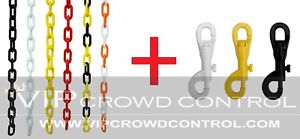 6mm Plastic Chain + Plastic Snaps VIP Crowd Control