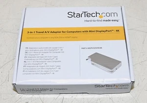 StarTech 3 in 1 Travel A/V Adapter MiniDisplayPort 4K MDPVGDVHD4K NEW - Picture 1 of 2