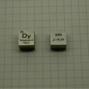 Reinheit 99,9 % reines Dysprosium Dysprosium Geschnitztes Element Periodensystem 10 mm Würfel 8,6 g - Bild 1 von 4