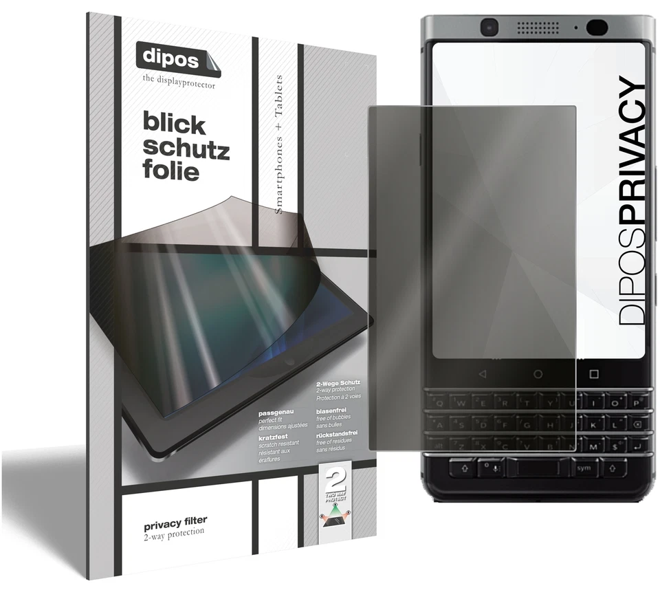 Screen Protector for Blackberry DTEK50 (vertical) 2x Anti-Spy Protection - Image 1 of 4