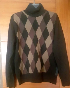 Neu Victor Victoria Herren Rollkragenpullover aus reiner Merinowolle, Gr. L/M; Italy - Bild 1 von 9
