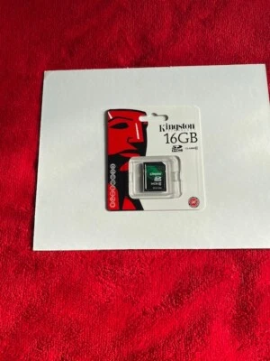 ✅NEW Kingston 16GB SDHC Memory Card Class 10 10MB/s SD10V Camera Electronics✅ - Image 1 of 2