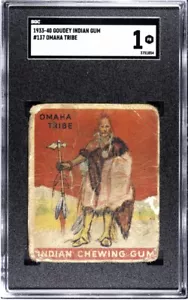 1933 Goudey Indian Gum #137 Chief Of The Omaha Tribe - Series Of 288 - Tough - Picture 1 of 2